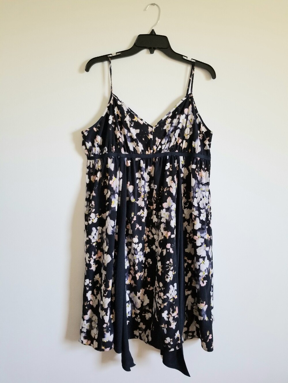 Simply Vera Vera Wang Black Floral Spaghetti-Strap Dress